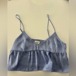 Aritzia Wilfred Lover Satin Tank Top in Purple